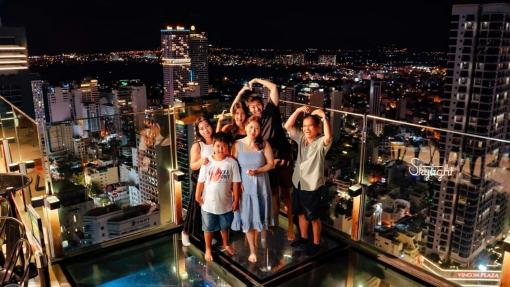 Nha Trang nightlife from rooftop bar